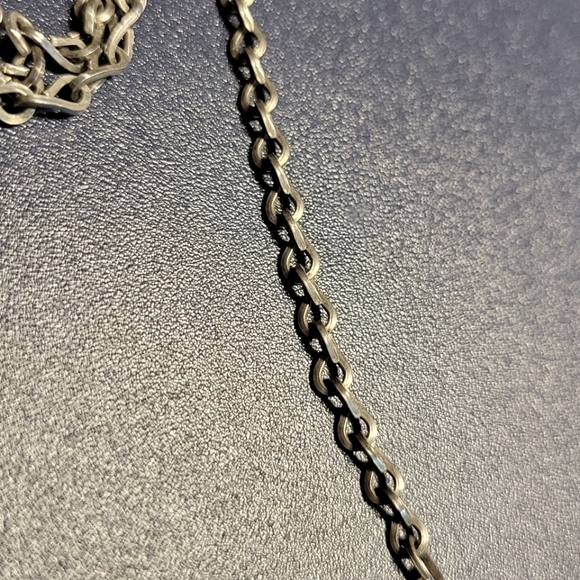 Sterling Silver Unisex Fish bone necklace 1960s marked Taxco Mexico 925 FC - Picture 4 of 8